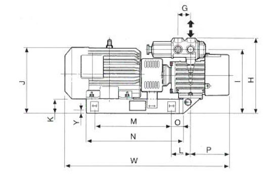 Orion Vacuum Pump CBX-25 dimensions image 1