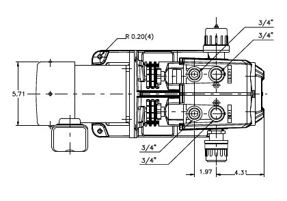 Orion Vacuum Pump krf-25 part breakdown image