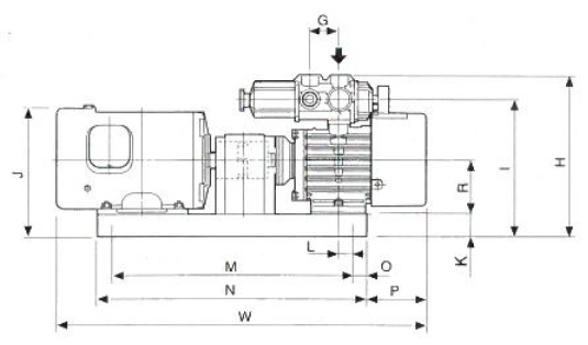 Orion Vacuum Pump krx-5 dimensions image 1